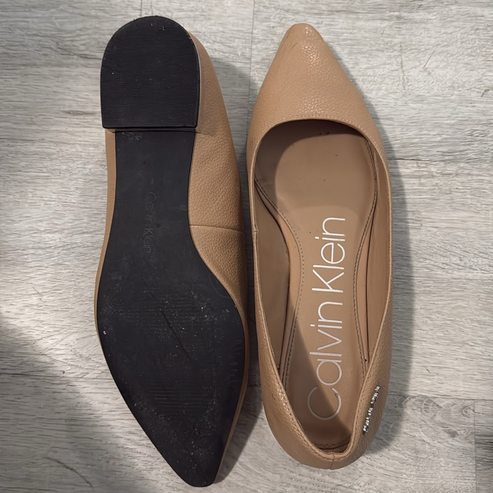 Nude Calvin Klein flats
